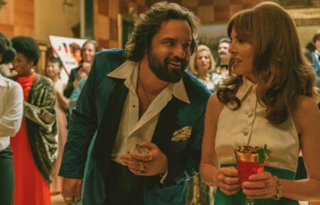 Jake Johnson and Ophelia Lovibond in 'Minx' Season 2