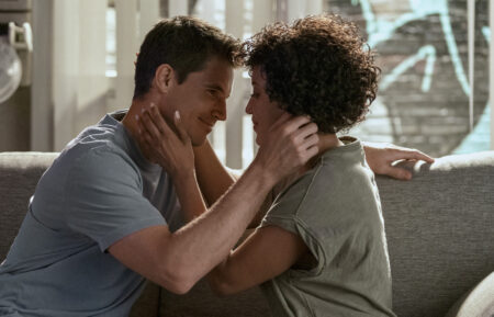 Robbie Amell and Andy Allo in 'Upload'