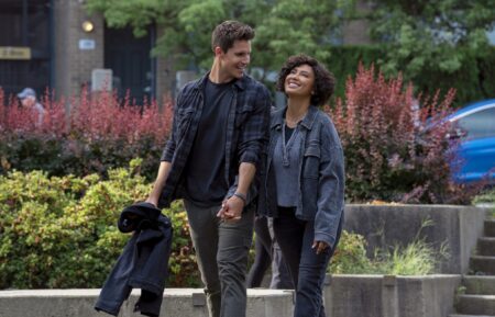Robbie Amell and Andy Allo in 'Upload' Season 3